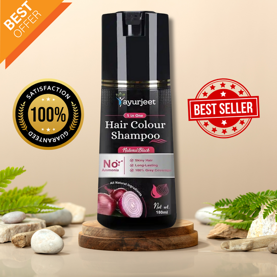 5 in 1 Ayurjeet Magical Hair Colour Shampoo (100ml + 100ml Free)