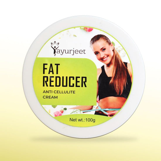 Ayurjeet Fat Reducer Cream | Natural Herbal Extracts & Essential Oils | Lightweight Body Care Cream for Smooth & Firm Skin | 100g | For Men & Women