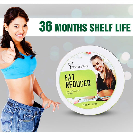 Ayurjeet Fat Reducer Cream | Natural Herbal Extracts & Essential Oils | Lightweight Body Care Cream for Smooth & Firm Skin | 100g | For Men & Women