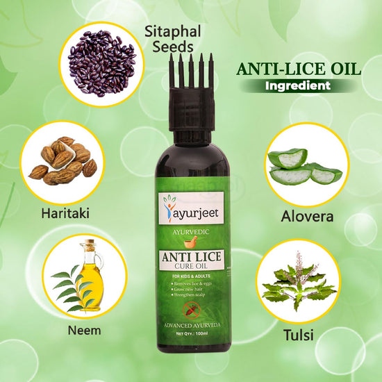 Instant Anti Lice Oil & Shampoo With Lice Comb | Natural Lice Removal | Fast Results | Gentle Anti Lice Shampoo | Lice And Nits Removal | Safe For Kids | Easy Application