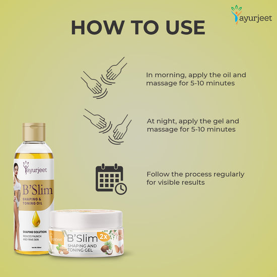 Slimming Massage Gel + Slimming Massage Oil Combo